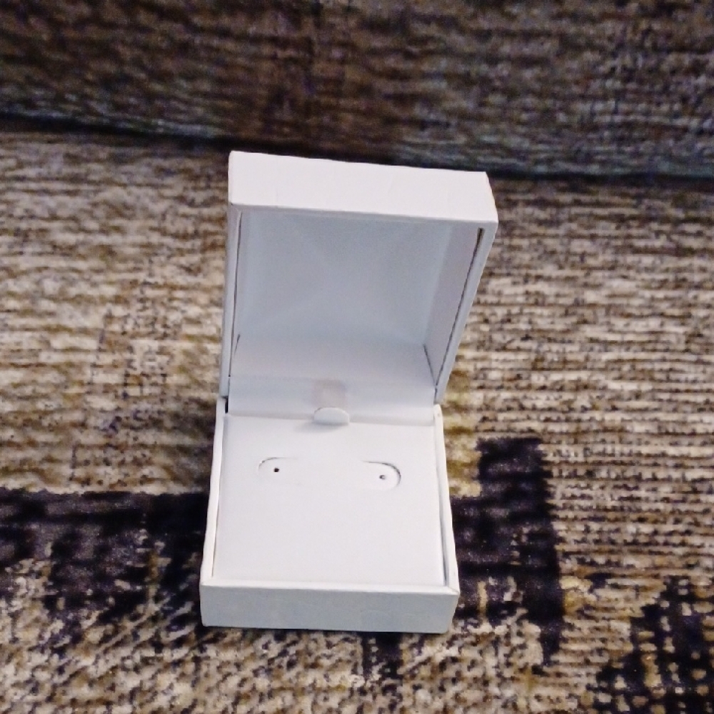 $4 Add-on Elegant White Jewelry Box - Earrings Insert